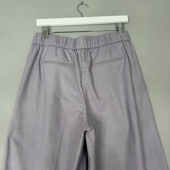 Ann Taylor Womens Pants Medium Pastel Purple Wide Leg Trouser High Rise Career - Picture 9 of 11